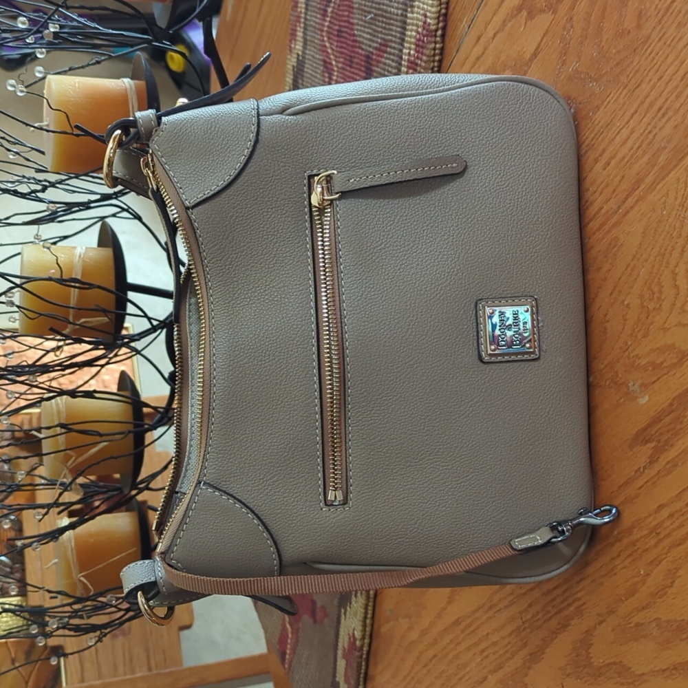 Dooney & Bourke Taupe Leather Shoulder Bag NWOT